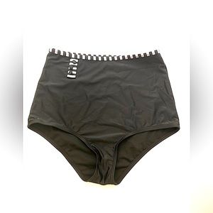 Unique Vintage Brand High Waisted Swim Bottoms Size Large